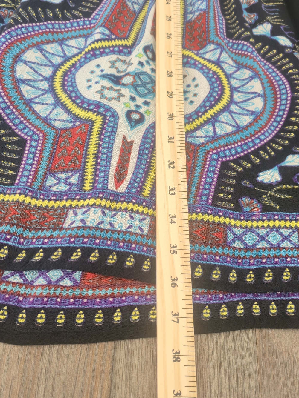 Lapogee 3XL Boho Babydoll Shirt Sleeve Dress Dashiki Tribal Rodeo Travel Gypsy - Picture 13 of 13